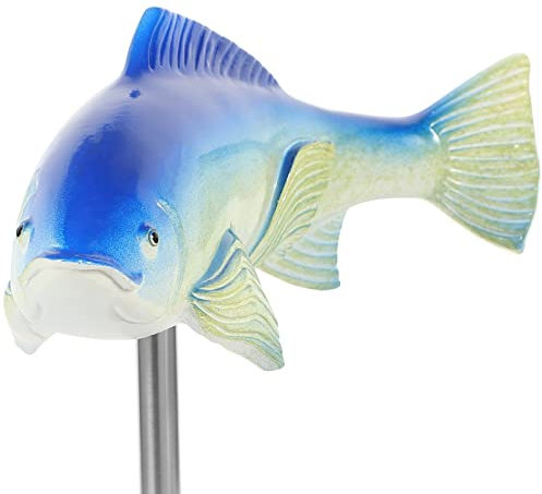 SUPVOX Scultura Realistica Di Carpa in Resina Per La Decorazione Di Laghetti Da Esterno Simbolo Di Fortuna