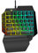 HOMSFOU Teclado Mecánico para Zurdos Diseño para Juegos Ligero y Portátil Retroiluminación