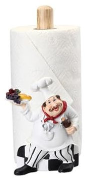 CYairong-22 Kitchen Paper Roll Holder Resin Paper Towel Holder Stand, Free Standing Paper Towel Holder Stand for Kitchen Dining Table Home Decor Paper Roll Holder, Kitchen Gadget
