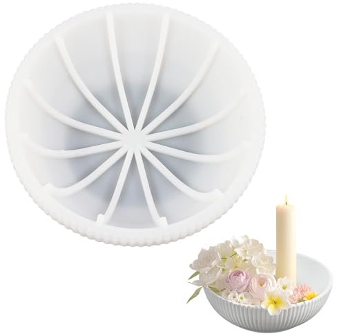 iulrtba Silikonform Schale, 20 x 7cm GießFormen Silikon Schale, Silikonformen Tablett für DIY-Projekt Epoxidharz Gießformen