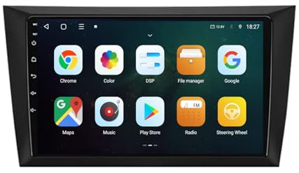 Android 13 2 DIN Car Radio Stereo para Volkswagen VW Golf 6 2008-2016 9 Pulgadas Autoradio con WiFi GPS Rear View Camera RDS FM BT DVR SWC Ventilador de refrigeración(2+32G)