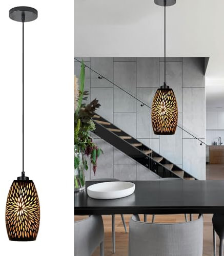 Modern Hängelampe Wohnzimmer Pendelleuchte Schlafzimmer Hängeleuchte Esszimmer Feuerwerk Lampenschirm E27 Textilkabel Lampe Schlafzimmerlampe Wohnzimmerlampe Deckenlampe Hängend für Küche Esstisch