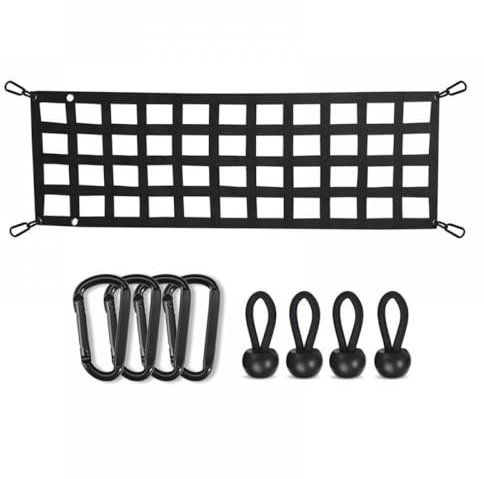 MfsREv Pickup Bed Cargo Storage Net Organizer Compatibile con Vari Modelli di Veicoli Accessori divisori in Rete