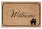 Trendi Personalised Coir Door Mat | Non-Slip Heavy-Duty | Customised Size | Dirt-Trapping | Rustic Outdoor & Indoor | Your Text (House Logo)