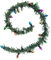 CIYODO Weihnachtskranz mit Lichterkette für Puppenhaus Realistische Weihnachtsdeko für Miniaturszenen Sicheres Zubehör für Verschönerung von Eingangsbereichen und Höfen