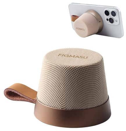 FIGMASU Magnetic Speaker Mini Bluetooth Portable, Phone or Tablet Stand Wireless Speakers Lightweight Small But Loud, Waterproof Speakes for Travel, Bike, Outdoors, Shower, for His/Her Birthday