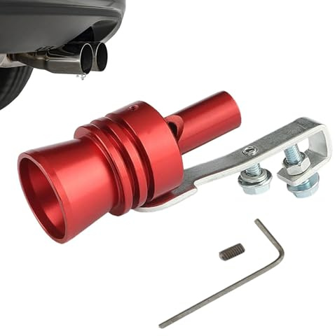 Silbato Turbo, Silbato Para El Tubo De Escape Del Coche, Amplificador Del Sonido Escape De Aleación De Aluminio Resistente A La Oxidación Para Diversos Modelos De Vehículos
