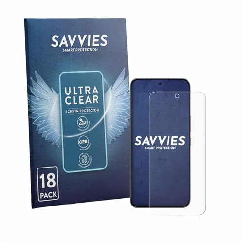 Savvies 18 Stück Schutzfolie für Oppo K15 Pro Displayschutz-Folie Ultra-Transparent