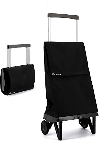 Klappbarer Einkaufstrolley Rolser Plegamatic MF 2 Räder - Schwarz