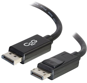 C2G/Cables to Go 54401 6ft DisplayPort Cable - Digital Audio Video M/M - Black