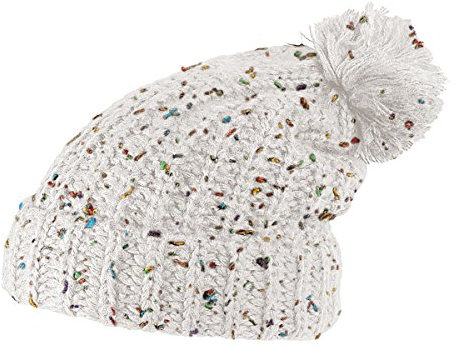 Alsino Bommelmütze Beanie Pudelmütze Winter Strickmütze Damen Herren, Variante wählen:SM-140 weiß