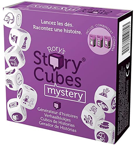 Asmodee Story Cubes: Mystery Würfelspiel, Mehrfarbig - Zygomatic - Brettspiel - Abenteuer - Mehrsprachig - 3+