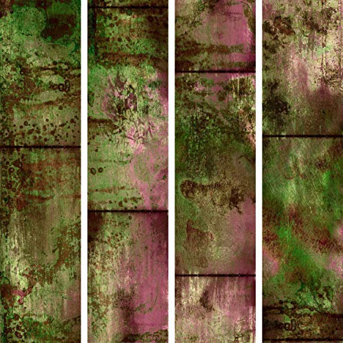 decomonkey PURO TAPETE selbstklebend | 10 m Tapete 3D Wandaufkleber Dekofolie (Klebefolie) Möbelfolie Panel Wandtattoo Wandposter Wandsticker Beton Mozaik Mauer Betonoptik grün