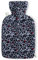 Premium Wärmflasche 2 Liter mit kuschligem Fleece Bezug in Leoparden Look mit extra Innenfutter und Reißverschluss- -