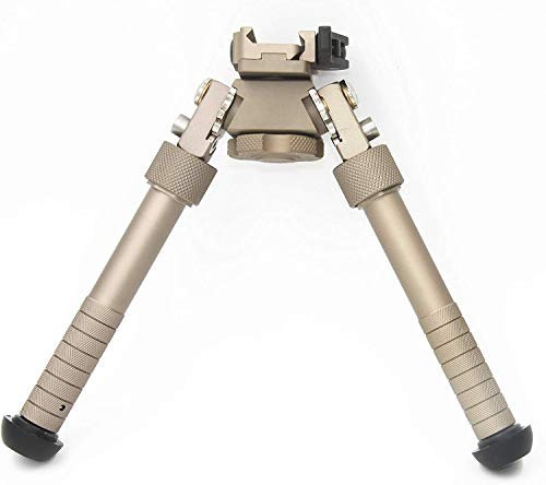 Yuting Bipod Picatinny Rail Bipod à dégagement Rapide de 6,5 à 9 Pouces, avec Support de Levier CNC QD, Conception légère et Stable, Rotation réglable de 360 degrés de bipied
