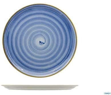 Saturnia Piatto Pizza e sottopiatto Modello Circus Blu 33cm