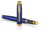 Parker IM Premium Limited Edition Fountain Pen | Lustrous Blue Lacquer with Gold Trims | Fine Gold Nib | Black Ink | Gift Boxed