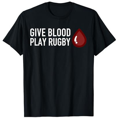 Give Blood Play Rugby Lustige Rugby-Fans Rugby-Team-Player T-Shirt