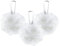 Lifeforce 3 Pack Éponges Exfoliantes Fleurs de Bain, Fleur de Douche Aux Belles Couleur, Éponge Exfoliante Unisexe pour le Corps, Nettoyage Profond et Apaisant en Douceur