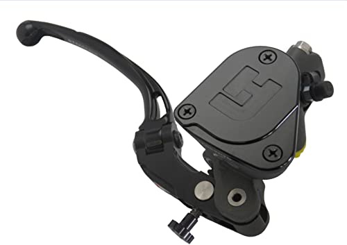 Pompa Freno Forgiata 16X18 Con Vaschetta Integrata,Leva Snodata Lunga Nera (Pomello+Leva) per Ducati Scrambler Mach 2.0 dal 2018 al 2018, CC 800