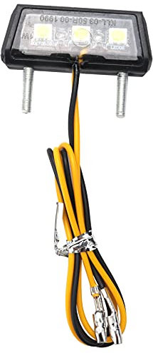 SWILDER Luz de matrícula LED decorativa para motocicleta, luz
