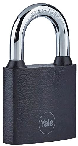 Yale Y111B/38/121/1 Candado, Negro, 38 mm