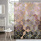 Hnmdmyi Duschvorhang Marmor Optik 180x180, Rosa Grau Ombre Duschvorhänge Gitter Geometrisch Glitzer Abstrakt Modern Luxus Kunst Badewanne Vorhang Wasserdicht Polyester Stoff Waschbar Badevorhang