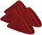 KICHLY Stoffservietten - Packung mit 24 Stück, Wiederverwendbare Stoffservietten - weich und bequem - ideal für Veranstaltungen und den regelmäßigen Gebrauch zu Hause, 100% Polyester (Rood, 50x50cm)