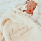 Lavrebu Babydecke, personalisierbar, 100 x 80 cm, personalisierbar, Uni, Rosa, Grün, Hellblau, Hellrosa, Weiß, Grau – weiche, atmungsaktive Baumwoll-Strickdecke – personalisiertes Baby-Geschenk