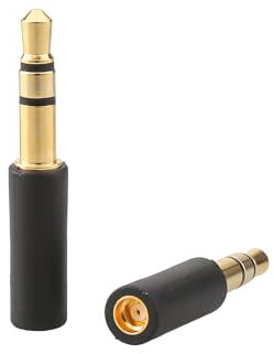 MMCX Buchse auf 3,5 mm Stecker Kopfhörer-Adapter, Adapter für DENON AH-D9200 D7200 Sony MDR-Z1R MDR-Z7 Hifiman HE1000, zum Anschluss mit 3,5 mm Audio-Kopfhörern (MMCX auf 3,5 mm)
