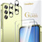 ivoler 2+2 Stück Schutz Glas für Samsung Galaxy A35 5G, 2 Stücke Schutzfolie Mit 2 Stück Kameraschutz, 9H Härte, HD Klar, Anti-Kratz, Anti-Bläschen