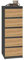 Oggi Lugo 5-Schubladen-Kommode in Anthrazit mit Eichen-Artisan-Finish