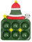 LEEINTO Cartoon Weihnachts Schlüsselanhänger Push Blasen Schlüsselanhänger Antistress Anti Stress Lindert Erwachsene Kinder Spielzeug Geschenk Frauen