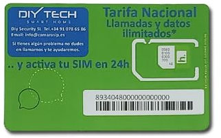 Tarjeta SIM Multitarifa. Tarifas con Llamadas y Datos ilimitados. SIN PERMANENCIA. Redes 2G o gsm, 3G, 4G. Elige tu Tarifa Antes de la activación. Ideal para Cámaras 4G, Router 4G, o para Viajar