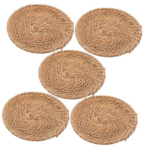 ORFOFE 5pcs Straw Nest Bird Breeding Nest for Dove Parrot Chicken Pigeon Decor Comfortable Chicken Bedding