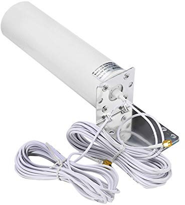 Asyduey 4G LTE Antenna SMA Antenna Esterna 3G 4G Antenna Esterna 10-12DBi con Doppio Connettore SMA per Modem Router 3G 4G