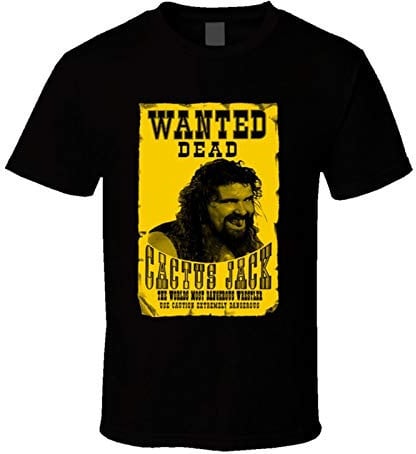 DFHXALH Cactus Jack Mick Foley Mens Tshirt Tee Thirt(Large)