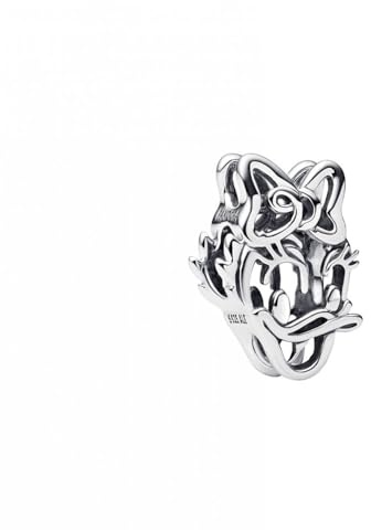 PANDORA Disney Daisy Duck Sterling Silver Open Charm 793910C00 Compatible Moments 7.1x13.9x7.4mm