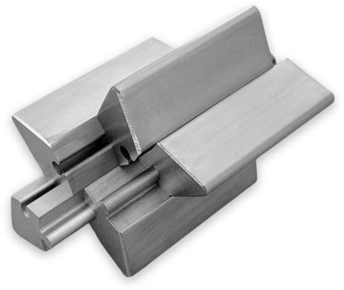 Stern Puzzle aus Edelstahl Null-Toleranz – 5-teiliges Designobjekt mit Acrylständer – Symbolisches Geschenk für Jubiläum, Ehrung & Technikliebhaber – Hochwertige EDM-Fertigung