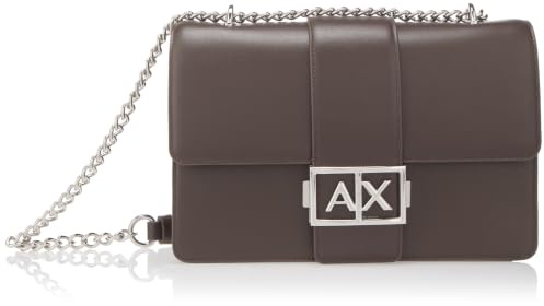 Armani Exchange Jodie, Metal Silver Logo, Chain Strap MESSENGER BAG