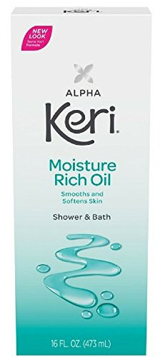 Alpha Keri Shower & Bath Moisture Rich Oil 16 oz (Pack of 2)