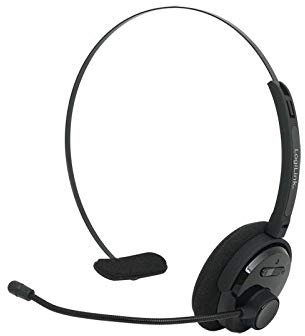 LogiLink Bluetooth Mono Headset mit Mikrofon PC Videokonferenz bis zu 14h Gesprächszeit