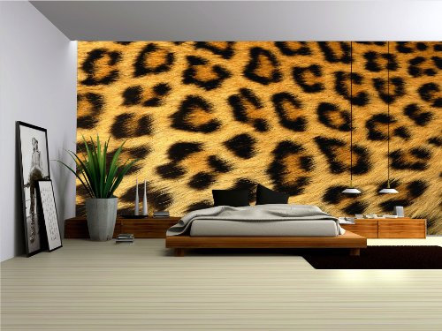 Vlies Fototapete Tapete Vliestapete ForWall Leopard Muster AF191VE XXL (312cm x 219cm) Photo Wallpaper Mural