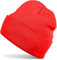 styleBREAKER Kinder Beanie Strickmütze mit breiter Krempe, Feinstrick Mütze doppelt gestrickt, Kindermütze 2-5 Jahre 04024030, Farbe:Rot