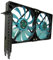 Gelid Solutions PCI Slot Fan Holder - 2 x Slim 120mm UV Blue Fan - High Airflow with Quiet Operation - Sizes 254 x 43.7 152 (mm)