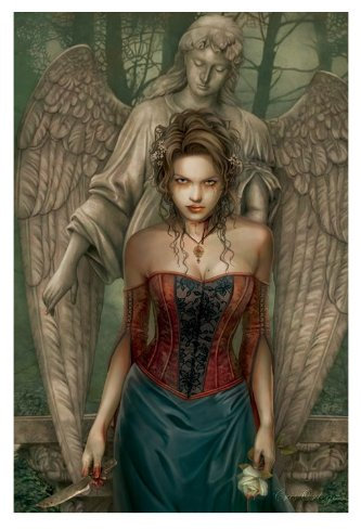 Schreie Ortega – Blood Angel – 61 x 91.5 cm zeigt/Poster