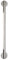 Croydex Moderne Edelstahl Haltegriff mit Unterputzarmaturen, Chrom, 60 cm