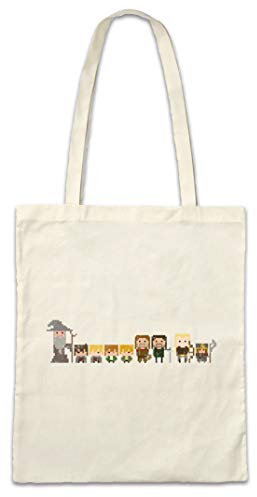 Urban Backwoods Pixel Fellowship Hipster Bag Beutel Stofftasche Einkaufstasche