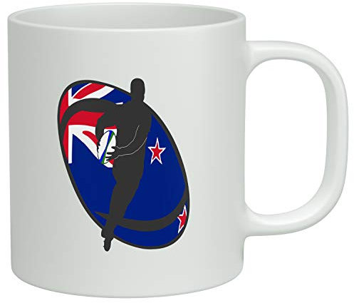 Shopagift New Zealand Rugby White 10oz Novelty Gift Mug Cup