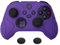 eXtremeRate PlayVital Funda de Silicona para Xbox Series X/S - Suave al Tacto, Antideslizante y Resistente, con 2 Tapas para Joysticks, Cubierta Protectora de Goma (Edición Samurai-Violeta)